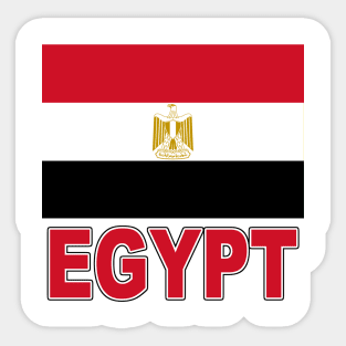 The Pride of Egypt - Egyptian Flag Design Sticker